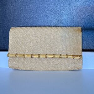 Natural Bamboo Handle Woven Clutch – H&M